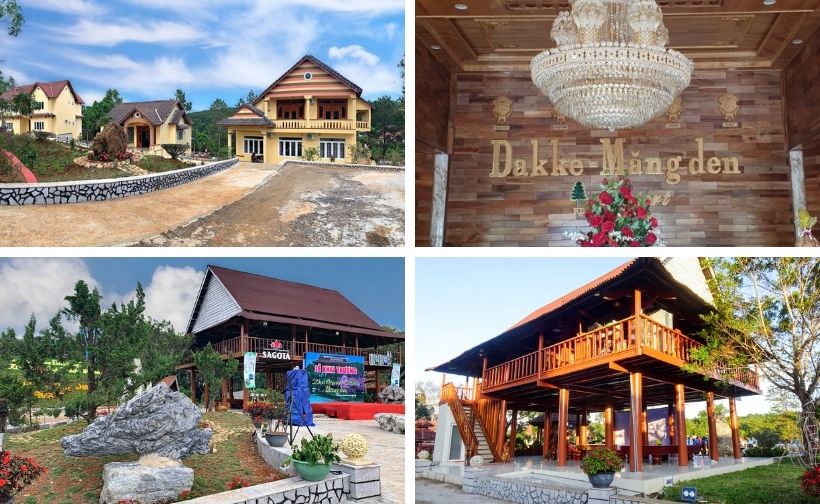 top 15 nhà nghỉ khách sạn villa resort homestay măng đen đẹp nhất