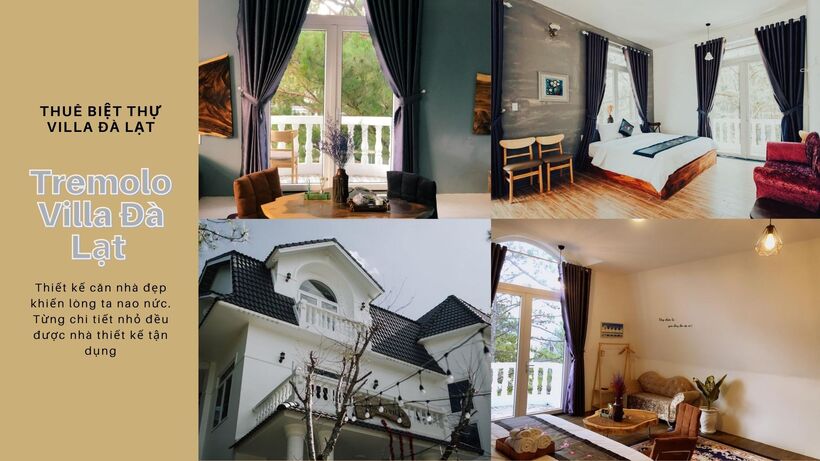 top 20 biệt thự villa đà lạt giá rẻ đẹp phong cách pháp cổ điển cho thuê