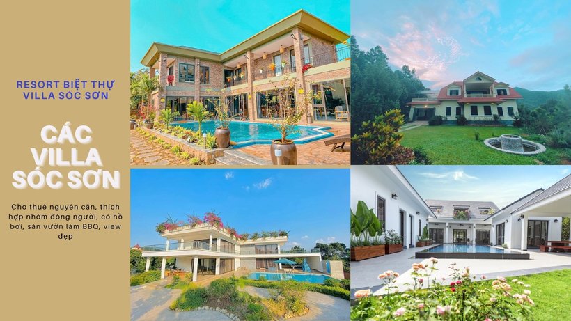 Top 15 Resort biệt thự villa Sóc Sơn giá rẻ view đẹp có hồ bơi cho ...