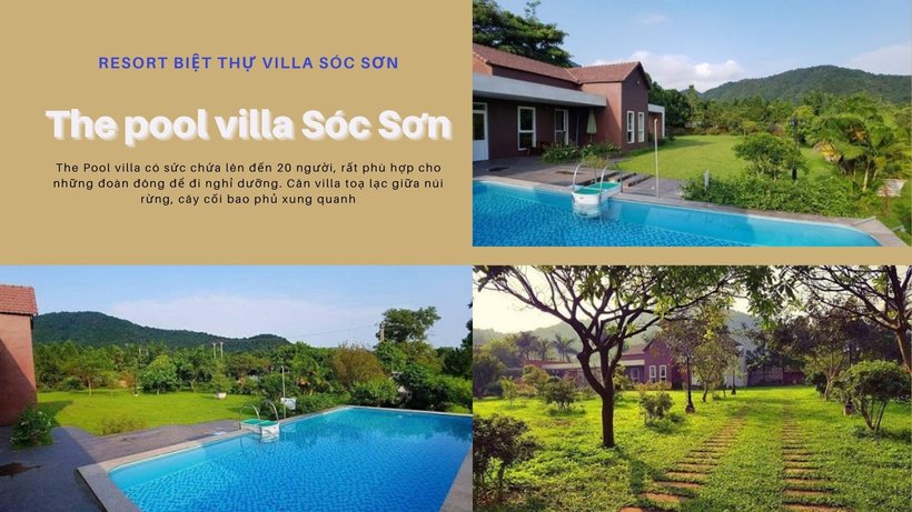 top 15 resort biệt thự villa sóc sơn giá rẻ view đẹp có hồ bơi cho thuê