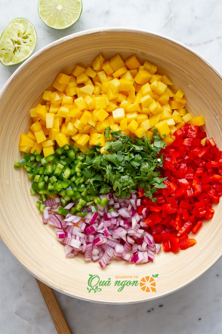 cách làm salad xoài mexico, gợi ý cách làm salad xoài kiểu mexico thay đổi khẩu vị