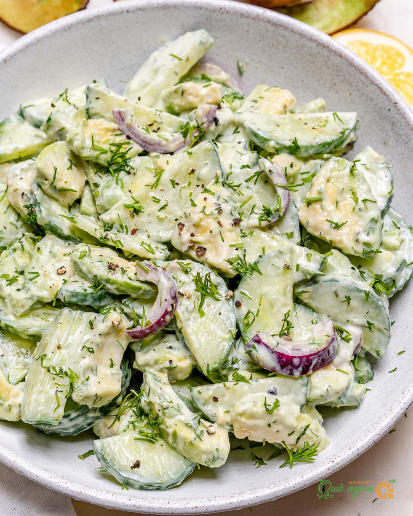 cách làm salad bơ dưa chuột, cách làm, cách làm salad bơ dưa chuột nhanh chóng và dễ dàng