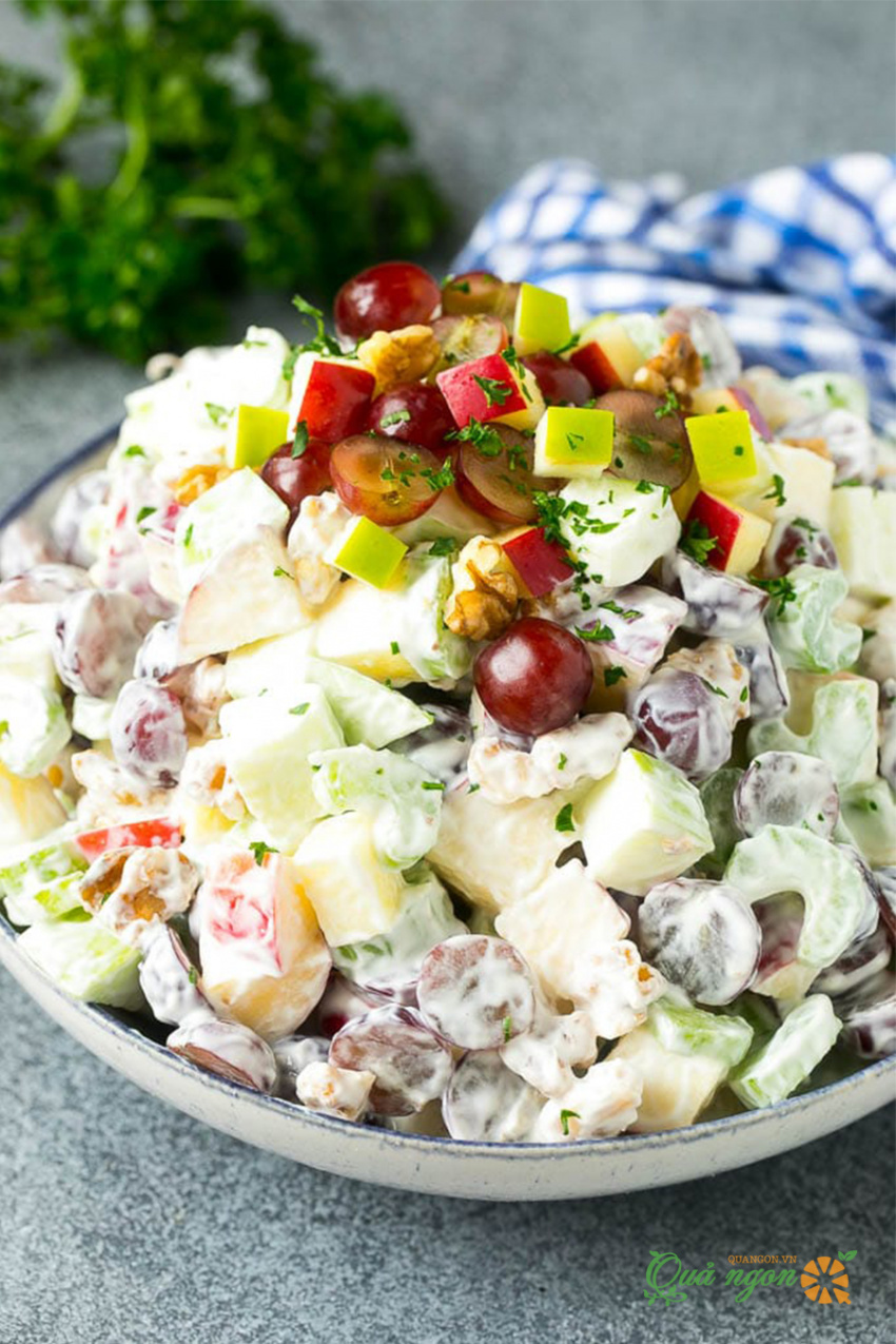 salad trái cây sốt mayonnaise, công thức, công thức làm salad trái cây sốt mayonnaise