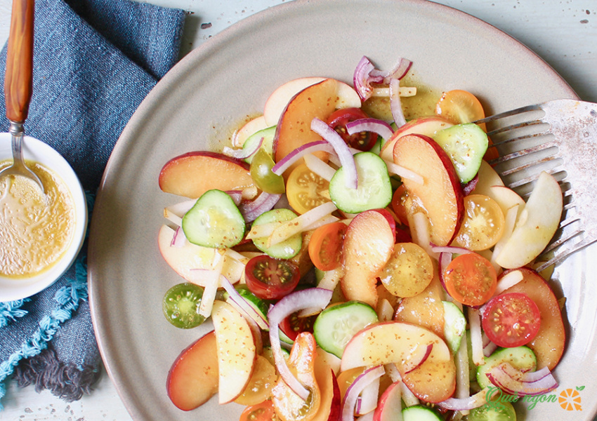 salad trái cây mùa thu, cách làm, mách bạn cách làm salad trái cây mùa thu