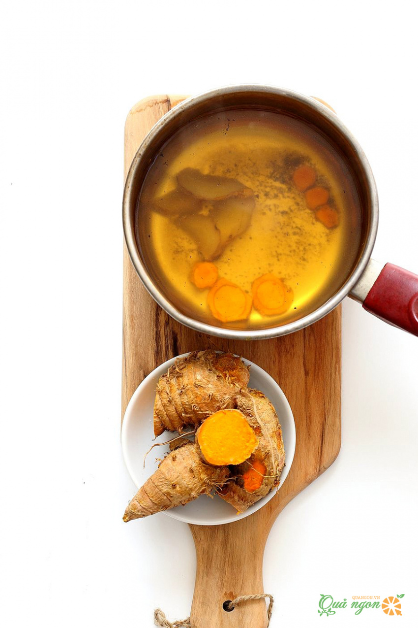 trà nghệ ngâm trái cây, cách làm, cách làm trà nghệ ngâm trái cây hỗ trợ tiêu hóa hiệu quả