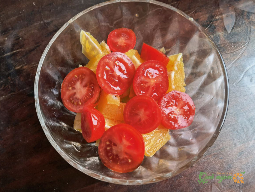 salad trái cây cà chua, cách làm, cách làm salad trái cây cà chua bi trộn sốt mayonnaise