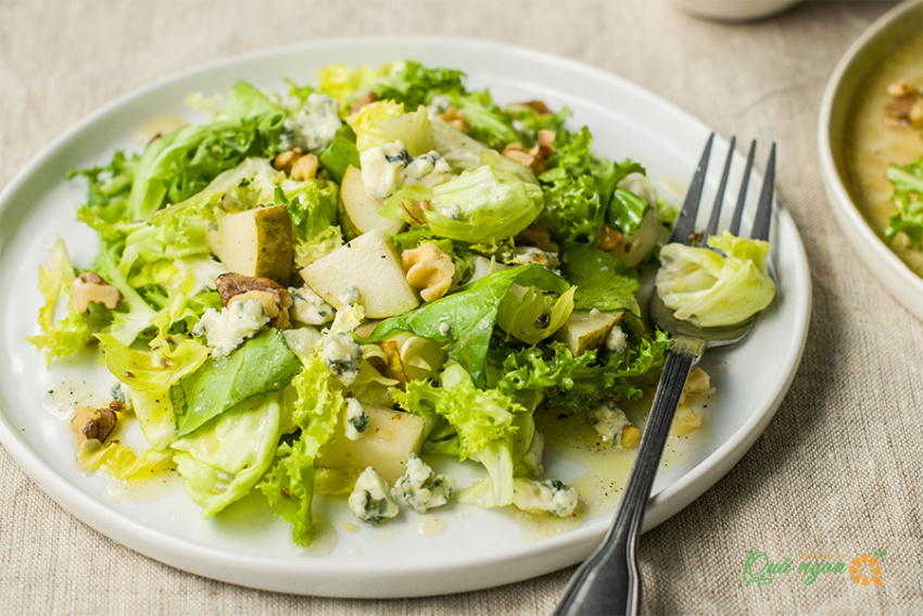 salad lê rau xanh, cách làm, cách làm salad lê rau xanh lý tưởng vào mùa thu đông