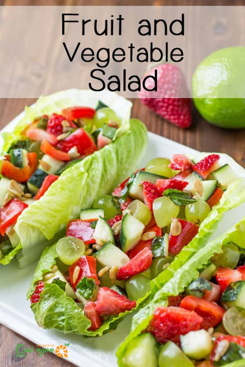 salad trái cây rau củ, công thức, công thức salad trái cây rau củ mùa hè