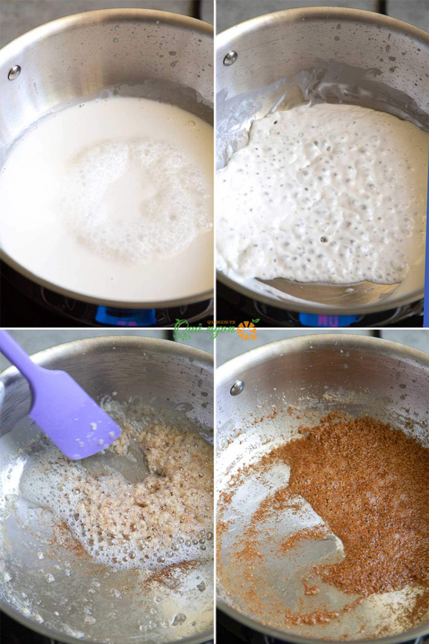 panna cotta dừa, cách làm, cách làm panna cotta dừa latik trái cây