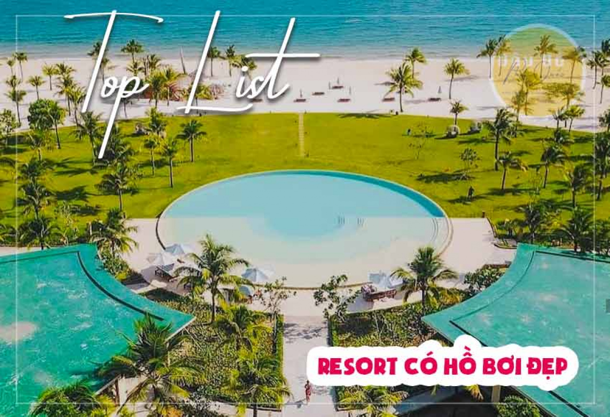 top 3 resort phú quốc có hồ bơi đẹp nhất để chụp flycam