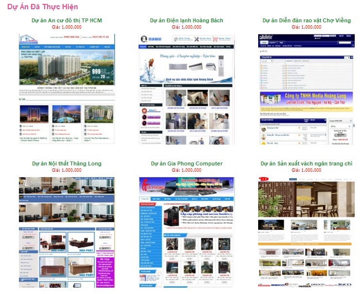 top 12  dịch vụ thiết kế web trọn gói giá rẻ nhất tại hà nội