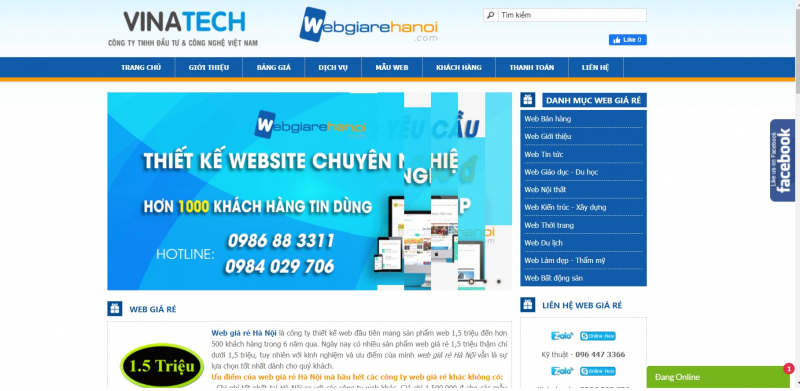 top 12  dịch vụ thiết kế web trọn gói giá rẻ nhất tại hà nội