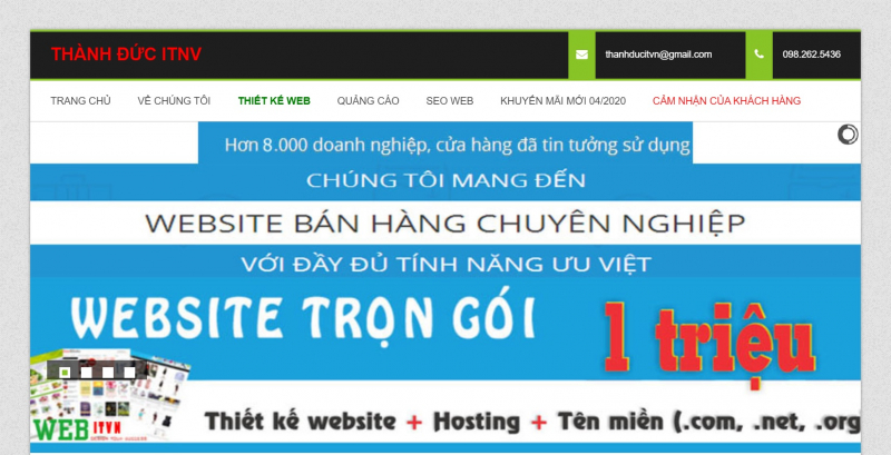 top 12  dịch vụ thiết kế web trọn gói giá rẻ nhất tại hà nội