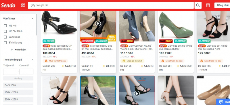 top 6  website mua bán giày dép đẹp và uy tín nhất hiện nay