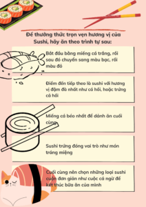 Trình tự ăn Sushi