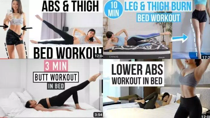 sức khỏe, fitness & yoga, lười mà vẫn muốn body đẹp: học ngay các bài tập trên giường sau đây từ youtube